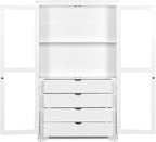 VilroCaz 75'' Tall Kitchen Pantry, Wood Freestanding Kitchen Storage Cabinet - Image 5