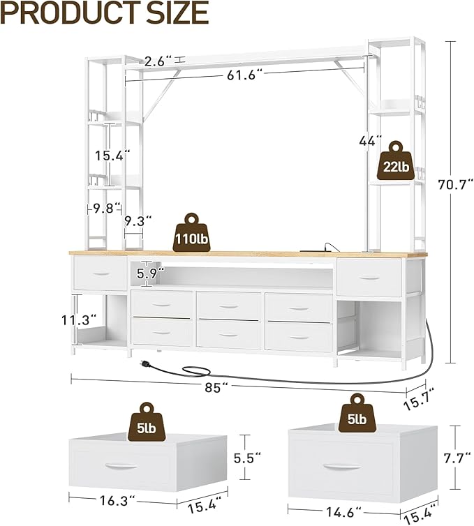 RALGEND Large Entertainment Center - Image 2