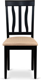 East West Furniture ANC-BLK-C Antique Dining Chairs - Image 4