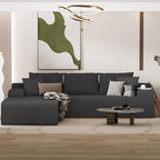 96" L Shaped Modular Sectional Sofa, Boneless Cloud Couch - Image 7
