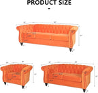 Mid-Century Sofa Chair, Velvet Accent Chair - Image 3