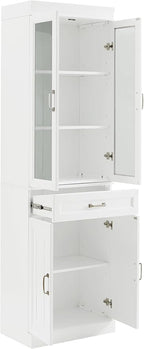 Crosley Furniture Stanton 2-Piece Glass Door Kitchen Storage Pantry Cabinet - Image 5