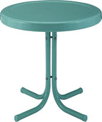 Crosley Furniture Griffith Weather Resistant Retro Metal Outdoor Side Table by CrosleyFurniture