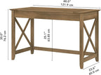 Bush Home Key West 48W Writing Desk in Reclaimed Pine - Image 3