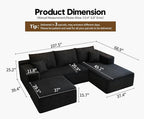 107.5" Cloud Modular Sectional Sofa - Image 2
