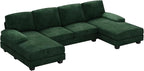 Furniwell Convertible Sectional Sofa Couch, 4 Seat Sofa Set - Image 7