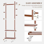 Taitiy Coat Rack Freestanding Clothing Rack - Image 7