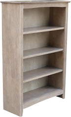 Shaker Solid Wood Bookcase, Washed Gray Taupe - Image 5
