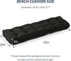 IPYNBAP Outdoor Bench Cushion, Waterproof Bench Cushion - Image 2