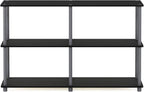 Furinno TURN-N-TUBE Storage Shelves, 3-Tier 47.4 Wide Book Shelf, Corner Shelf - Image 7