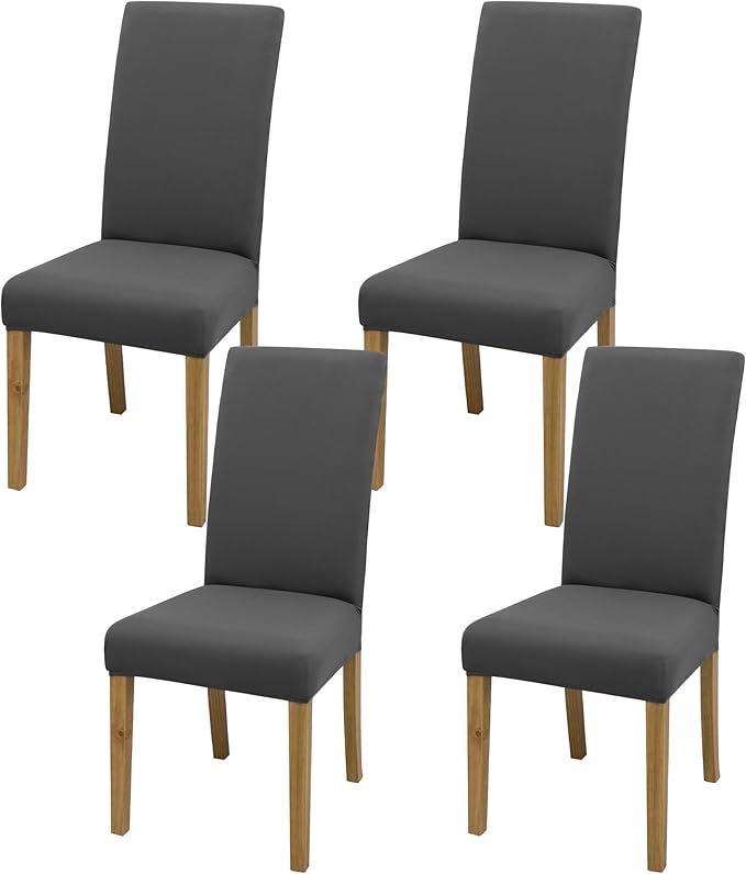 BIETYONE Stretch Dining Chair Covers Set of 4, Soft Removable Washable Kitchen by BIETYONE
