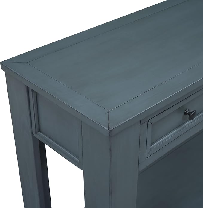 LKTART Solid Wood Console Table, Long Sofa Table Entryway Table - Image 8