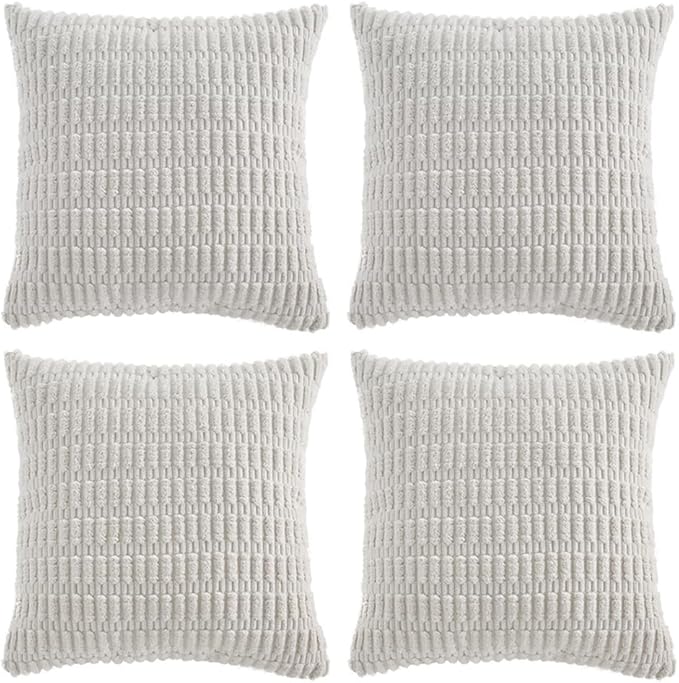 Fancy Homi 4 Packs Decorative Throw Pillow Covers by Fancy+Homi