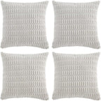 Fancy Homi 4 Packs Decorative Throw Pillow Covers by Fancy+Homi