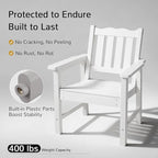Stoog All-Weather Patio Chairs Set of 2, HIPS Outdoor Chairs - Image 4