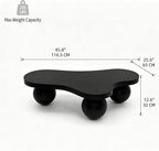 46" Cloud Coffee Table with 3 Ball Legs, Modern Irregular Center Table - Image 2