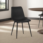 Armen Living Monte Mid Century Modern Dining Accent Chair - Image 2