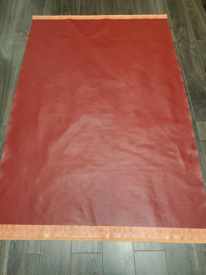 NAT Leathers | Burgundy Soft Faux Vegan Leather PU | 3 Yards Cut by the Yard | - Image 3