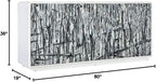 Hooker Furniture Melange Graffitio Wood Credenza in White - Image 3
