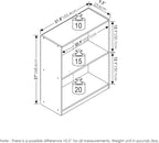 Furinno Gruen 2-Tier Open Shelf Bookcase, Metropolitan Pine - Image 3