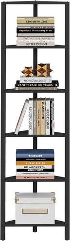 TUTOTAK Corner Shelf, 6-Tier Corner Bookshelf - Image 8