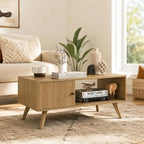 Manora Mid Century Modern Coffee Table - Image 8