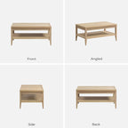 SICOTAS Rattan Coffee Table for Living Room - Image 8