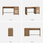 SICOTAS Rattan Executive Desk - Image 9