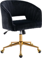 Home Office Chair Swivel Velvet Desk Chair Accent Armchair Upholstered Modern by KCC
