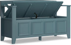 SIMPLIHOME Amherst Entryway Storage Bench - Image 4