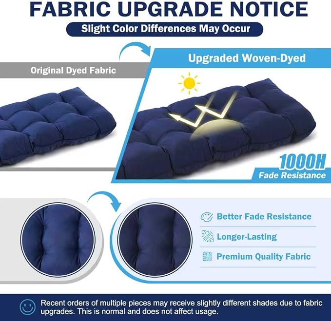 IPYNBAP Outdoor Bench Cushion, Waterproof Bench Cushion - Image 5