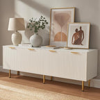 Mid Century Modern TV Stand for 80 Inch TV, Entertainment Center by Furniwood
