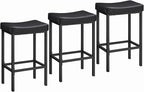HOOBRO Bar Stools, Counter Height Bar Stools, Saddle Stools, 24.8" Barstools by HOOBRO