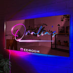 VEELU Personalized Name Mirror Light Up LED Wall Decoration - Image 6
