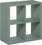 Furinno Cubicle Book Shelf, 4-Cube Bookshelf, Extra Thick Frame Reversible - Image 7