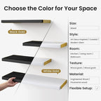 BAYKA Wall Shelves for Bedroom Decor, Floating Wall Shelf for Living Room - Image 6