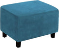 LiveGo Velvet Stretch Ottoman Cover, Removable Footstool Protector, Rectangle by LiveGo