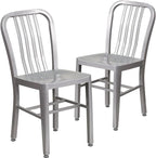 Flash Furniture Gael Indoor/Outdoor Modern Metal Dining Chairs, by FlashFurniture