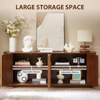 64'' Fluted TV Stand for TVs up to 75'', Modern Long Media Console - Image 3