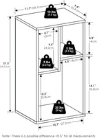 Furinno DALY Book Shelf, 3-Cube Bookshelf, Cube Storage Organizer Bookcase - Image 3