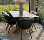 PURPLE LEAF Patio Dining Chair Set Modern Wicker Outdoor Furniture Seating - Image 4