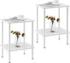 Apicizon 2 Tier End Table Set of 2, Small Side Table by APICIZON