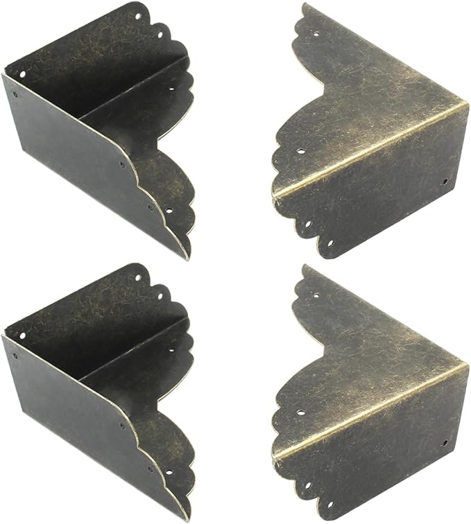 Bivethoi 8 Packs Bronze Box Corner Protectors, Edge Cover Safety Guard - Image 3