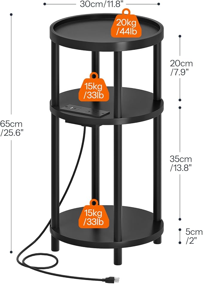 HOOBRO Small Round Side Table - Image 3