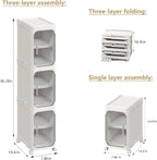 3-Tier Tall Narrow Storage Cabinet, Slim Bathroom Storage Cabinet - Image 2