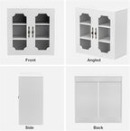 Buffet Cabinet with Storage, Modular Accent Sideboard Modern Credenza with DIY - Image 5