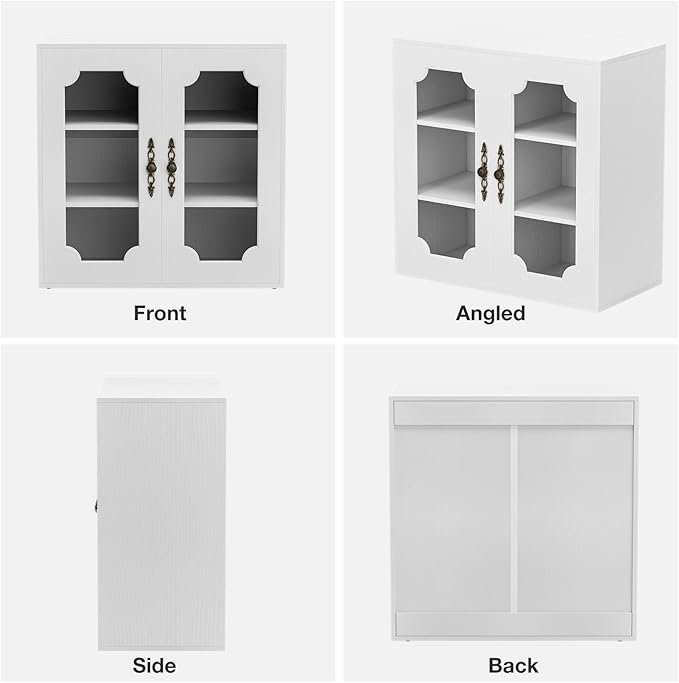 Buffet Cabinet with Storage, Modular Accent Sideboard Modern Credenza with DIY - Image 5