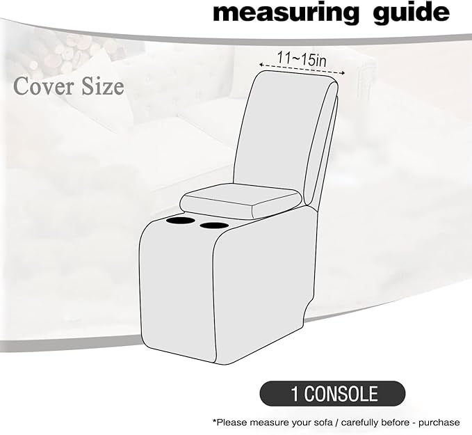 ALIECOM Recliner Sectional Couch Covers L Shape Stretch Corner Reclining - Image 3