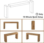 Reclaimed Solid Wood Console Table - Image 7