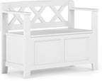 SIMPLIHOME Amherst Entryway Storage Bench by SimpliHome